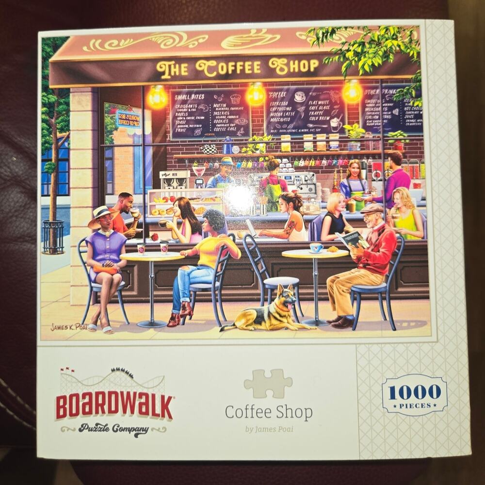 Boardwalk Puzzle Company – Coffee Shop 1000-Piece Jigsaw Puzzle